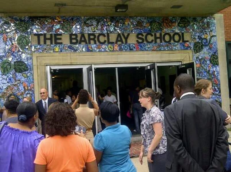 Barclay Community School Mural Day Reveal