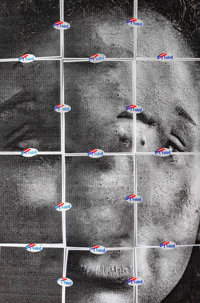 Portraits, Adhered#23, 2021