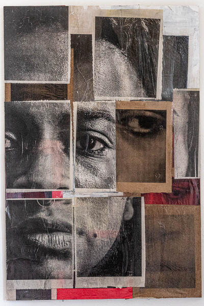 Portraits, Adhered #2, 2021