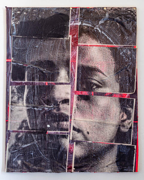 Portraits, Adhered #3, 2021