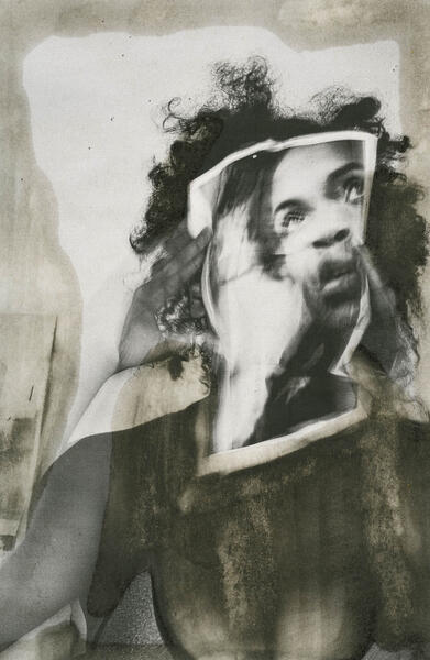 Portraits, Adhered #4, 2021