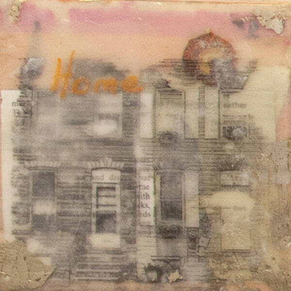 Rowhome, Baltimore, Cityscape, encaustic