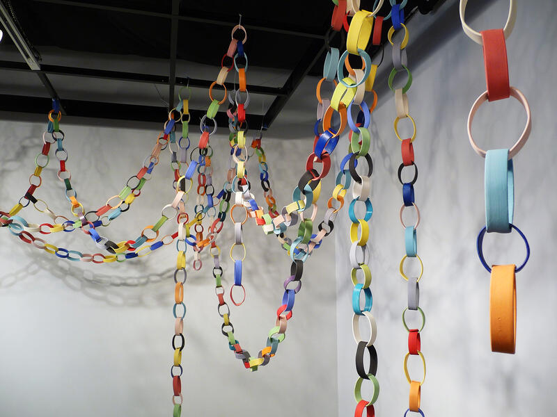 clay paper chain (detail)