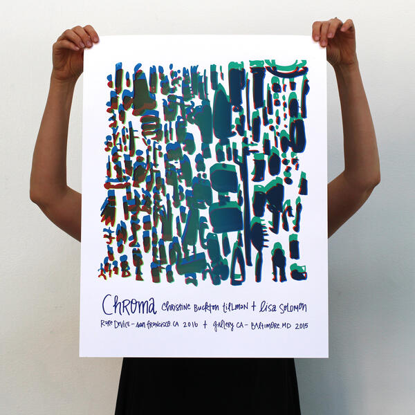 chroma poster monoprint