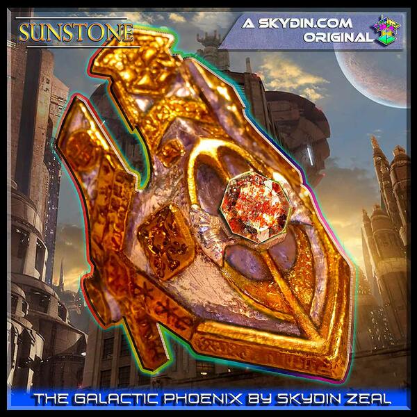 Galactic-Phoenix-Ring with sunstone