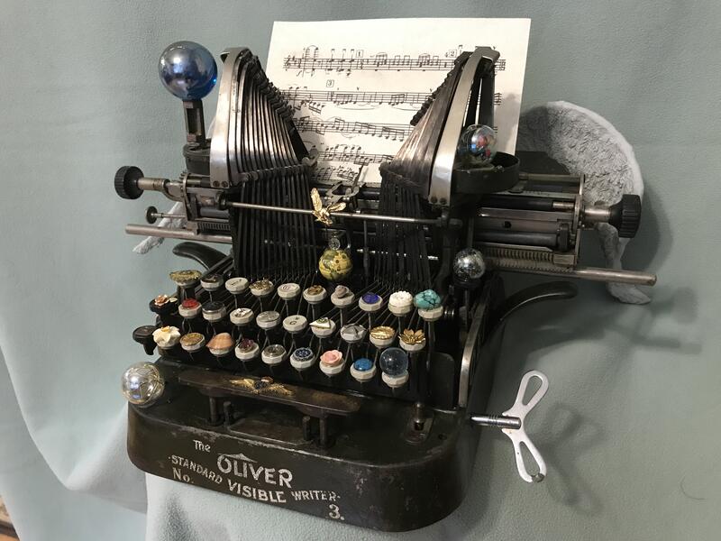 Ken Katzen Typewriter music assemblage sculpture