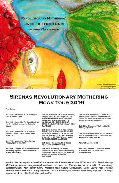 Revolutionary Mothering, Southern Texas Tour Poster