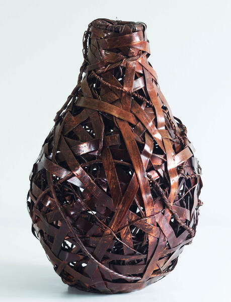 #copper, #woven metal, #woven copper, #recycling, # environmental art, #tea bowl, #basket, #baskets, #woven copper baskets, #woven metal baskets