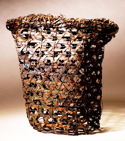 #copper, #woven metal, #woven copper, #recycling, # environmental art, #tea bowl, #basket, #baskets, #woven copper baskets, #woven metal baskets