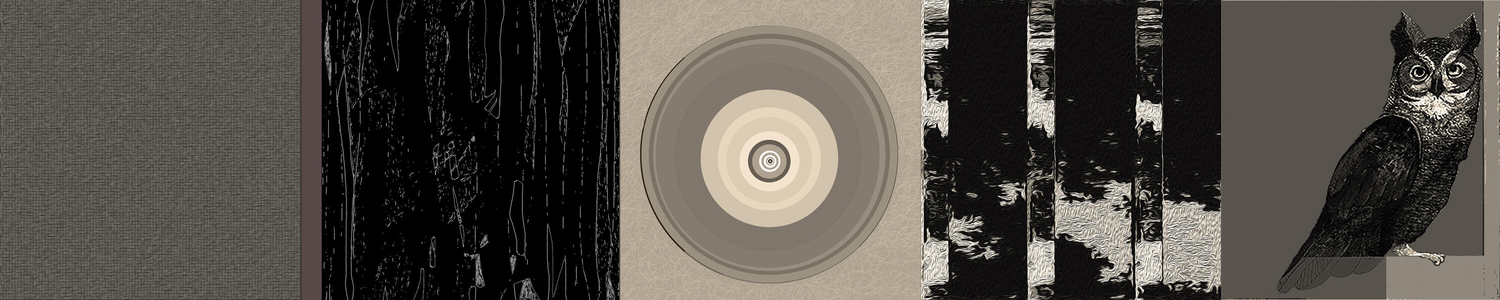 Black/Grey Polyptych 5