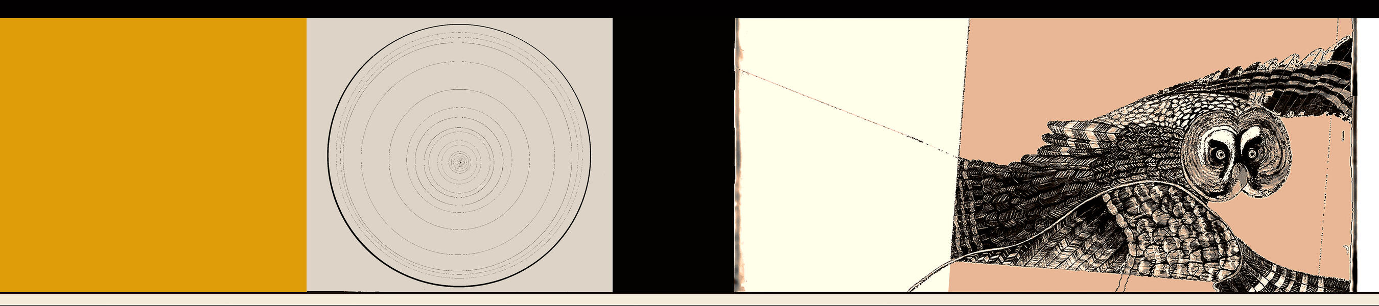 Great Horned-Bullseye Polyptych 5
