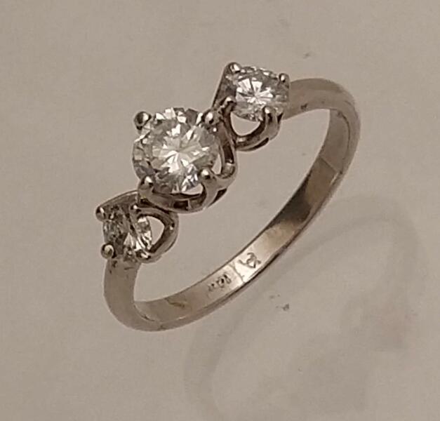 14k white gold engagement ring 