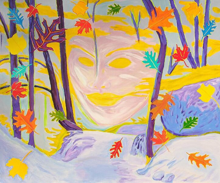Colorful , Magic Realism , New Romanticism,Hope,Love ,Woods,Leaves,Fall,Nature,Wind,Cold