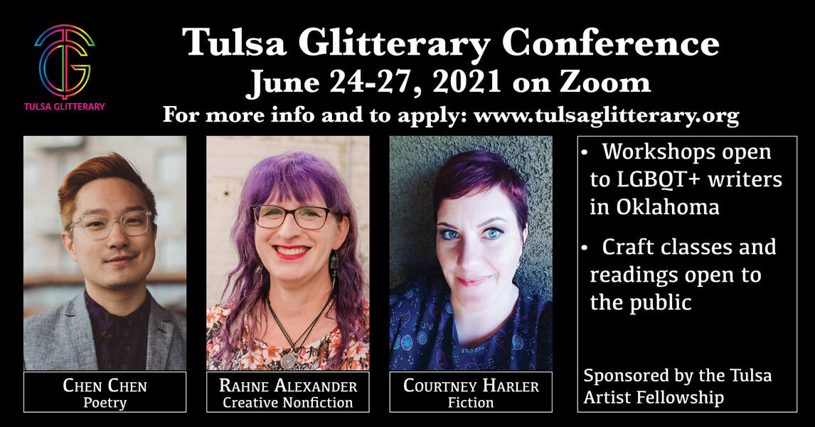 Tulsa Glitterary Writers Conference digital ad