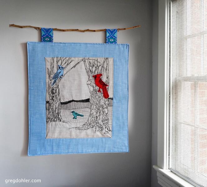 Bird Scene Wallhanging 