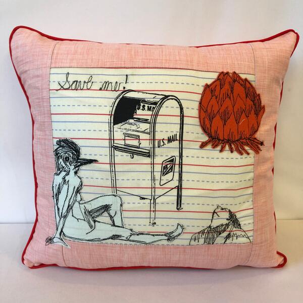 Save ME  Postal Pillow