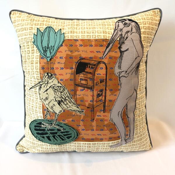 If a Woodcock Could, a Woodcock Would Postal Pillow