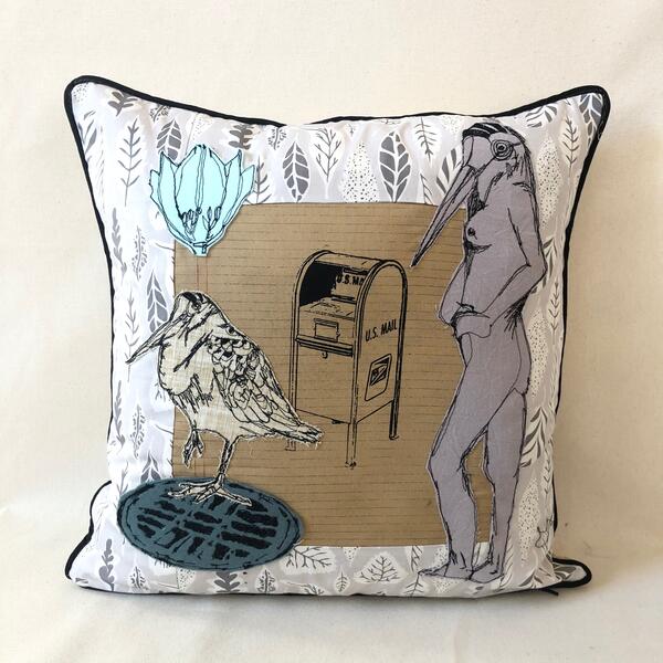 A Woodcock Would, if a Woodcock Could 2, postal pillow 