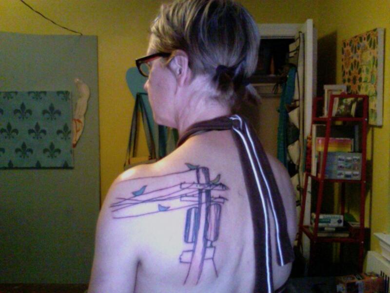 Telephone Pole Tatoo