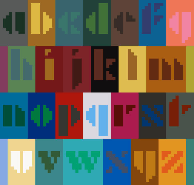 Alphabet after Albers