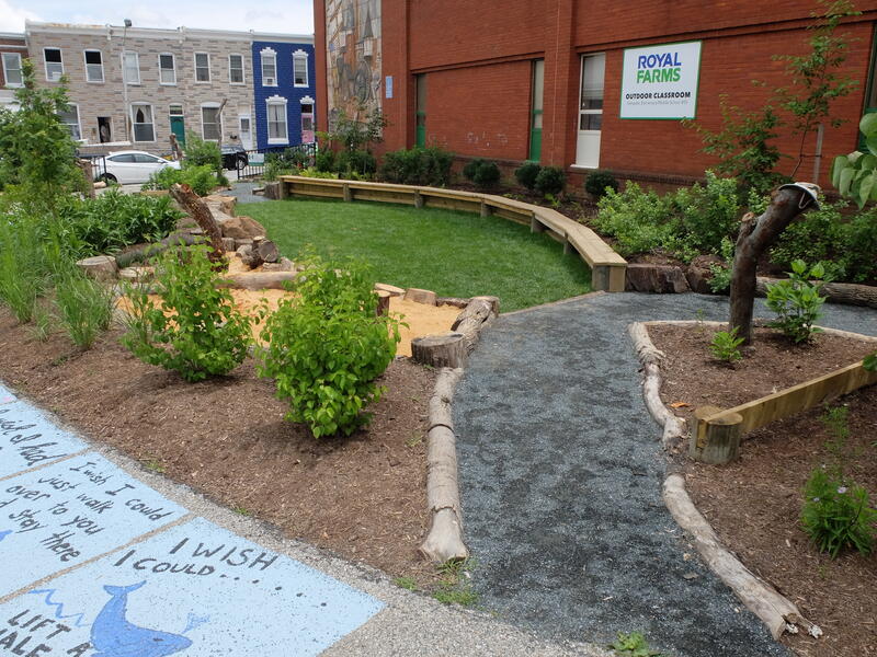 HEMS outdoor classroom and play space, 2021