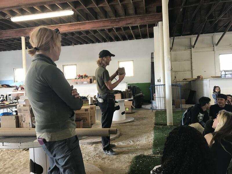Art on the Farm Workshop for Baltimore County Public School Chidren, Construction of solitary Bee-houses (April 2018)