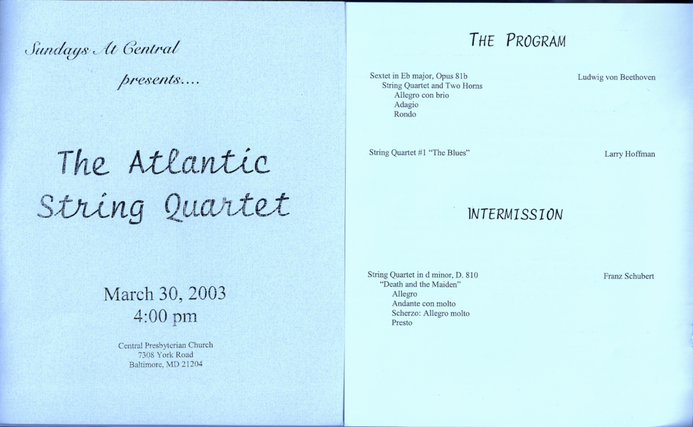 String Quartet No. 1 : The Atlantic String Quartet.png