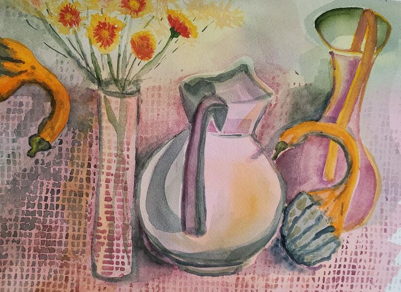 Gourds and Pitcher