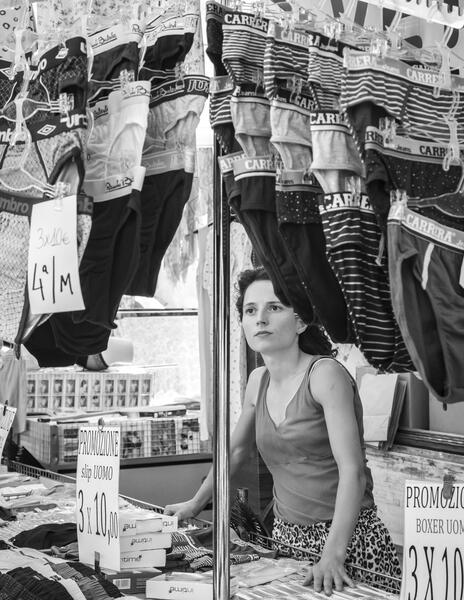 street, candid, black and white, portrait