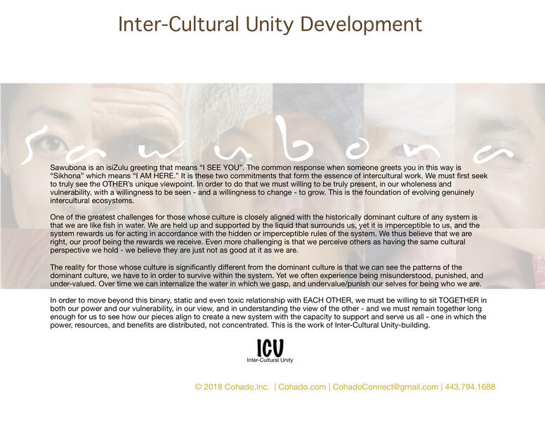 Sawubona InterCultural Unity Description