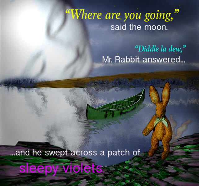Mr. Rabbit and Boat at Night