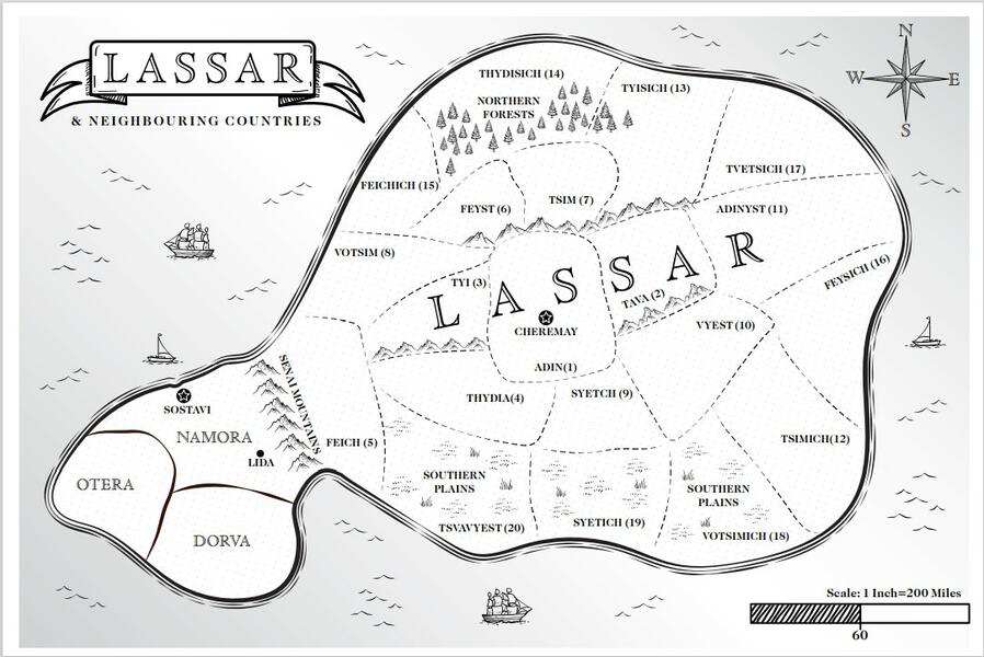 Map of Lassar
