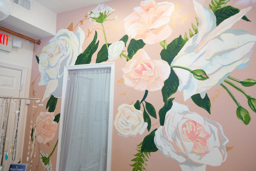 Floral Mural, Poppy & Stella, 2019