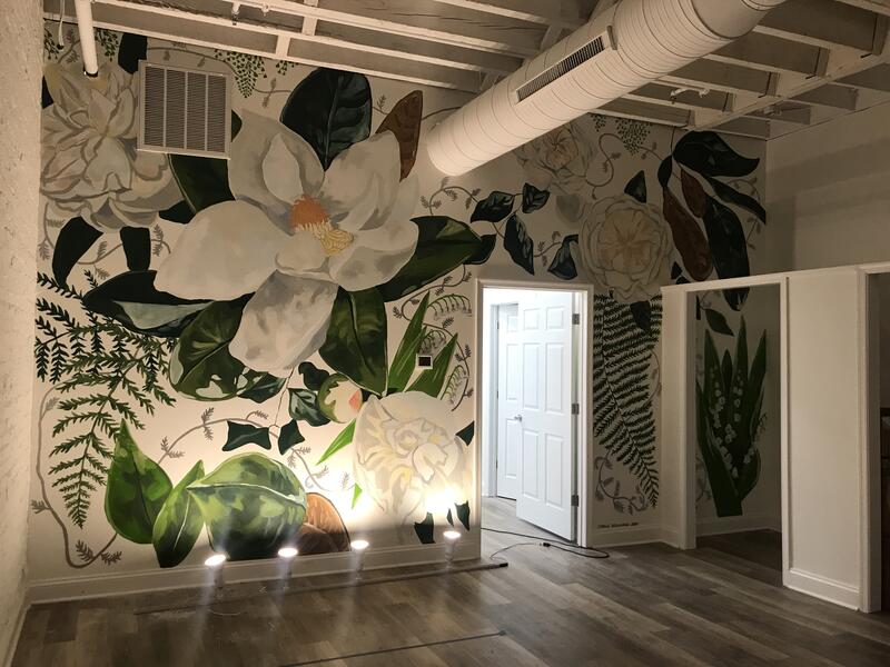 Floral Mural, Poppy & Stella, 2019