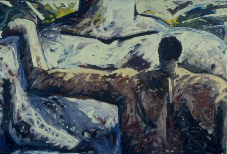 touch oil on canvas 42" x 64" 1996