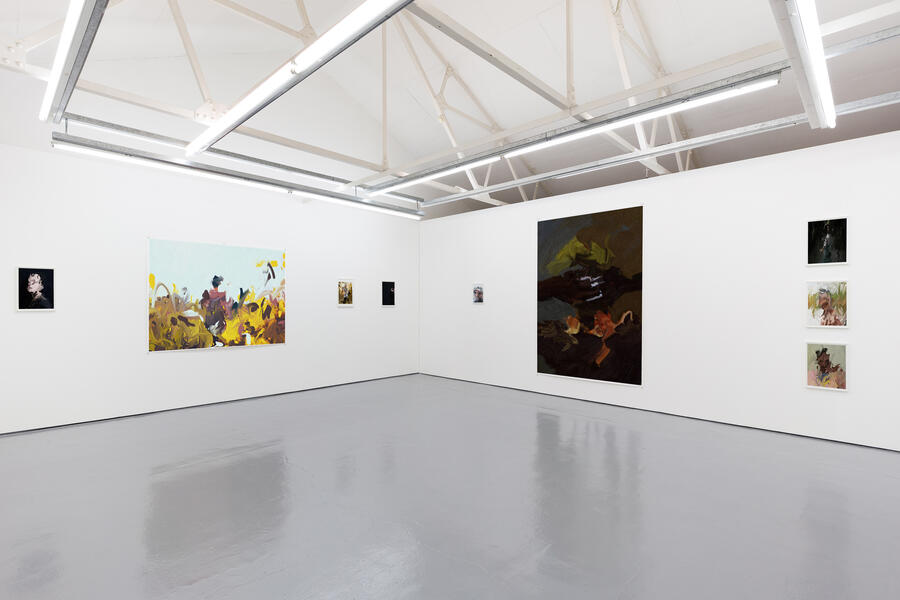 Paintings installed