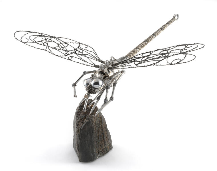 metal, found objects, mixed media, weldimg, repurposed, kitchenn
