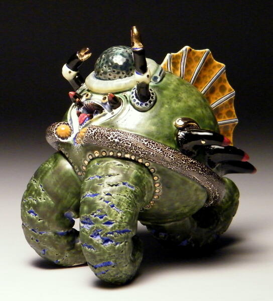 B.Blair, Benthic Bug Number Two, Earthenware Clay, 6.5x7x7.jpg