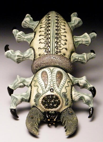 B.Blair, Boscage Beetle, Earthenware Clay, 2.5x7.5x12.5.jpg