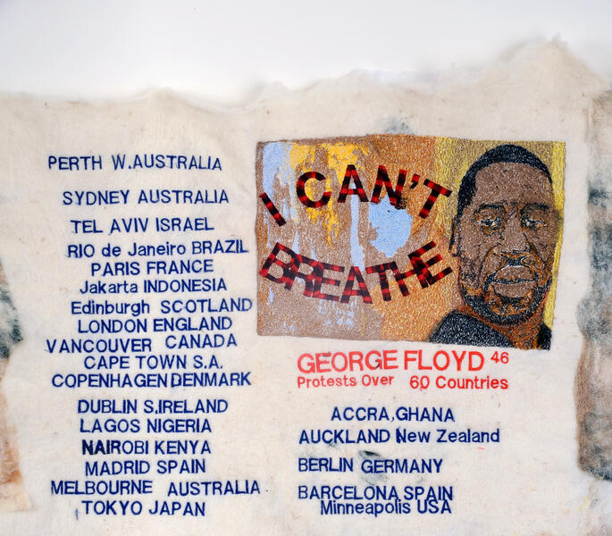 In Memoriam Curtain  2020-2022 detail 2