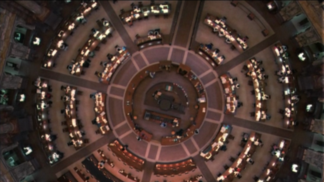 All The President's Men in the Library of Congress - view from dome 