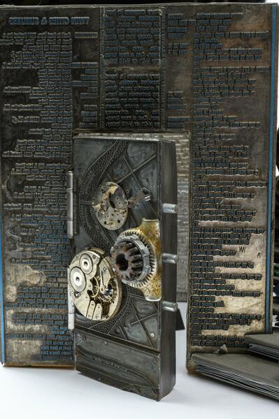 twilight zone, burgess meredith, library art, literary art, metal art, apocalyptic art, rod serling