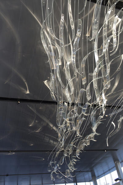 Sea Grass Glass Installation