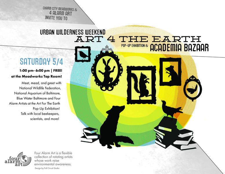 Poster for Art for the Earth Exhibition  - part of Urban Wilderness Weekend. 