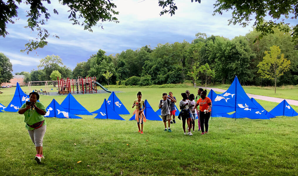 Herring Run Waves with AFYA Summer Camp Students