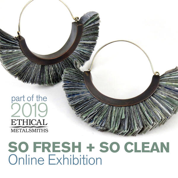Production Line -  Grey Flap Earrings / So Fresh So Clean Juried Exhibition