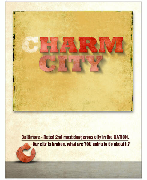 Parlato Poster 2- Charm City / Harm City