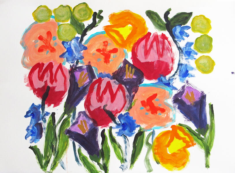 Flower Choir, painting by Carol McGraw