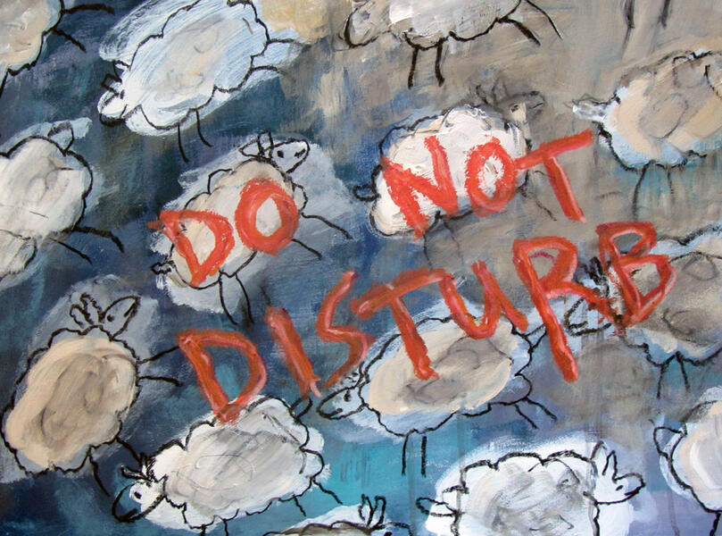 Do Not Disturb, painting by Carol McGraw