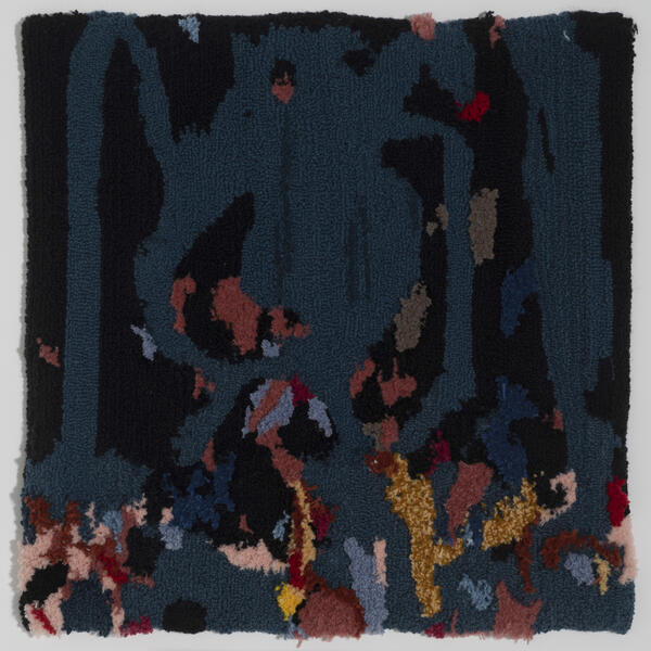 rug tufted painting, textile work